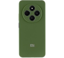 Чохол Silicone Cover Lakshmi Full Camera (AA) with logo для Xiaomi Redmi 14C / Poco C75 Зелений / Dark green
