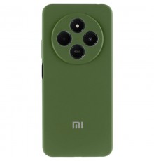 Чохол Silicone Cover Lakshmi Full Camera (AA) with logo для Xiaomi Redmi 14C / Poco C75 Зелений / Dark green