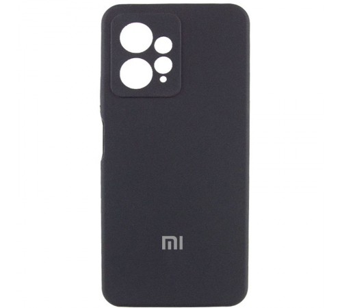 Чохол Silicone Cover Lakshmi Full Camera (AA) with logo для Xiaomi Redmi Note 12 4G Чорний / Black