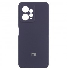 Чохол Silicone Cover Lakshmi Full Camera (AA) with logo для Xiaomi Redmi Note 12 4G Синій / Midnight blue