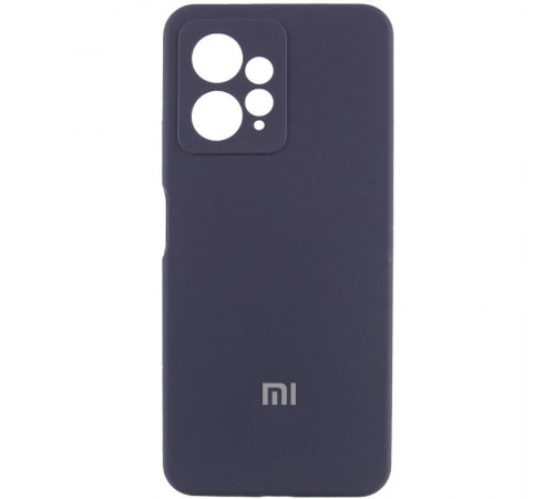 Чохол Silicone Cover Lakshmi Full Camera (AA) with logo для Xiaomi Redmi Note 12 4G Синій / Midnight blue