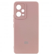 Чохол Silicone Cover Lakshmi Full Camera (AA) with logo для Xiaomi Poco X5 5G / Note 12 5G Рожевий / Pink Sand