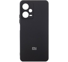 Чохол Silicone Cover Lakshmi Full Camera (AA) with logo для Xiaomi Redmi Note 12 Pro+ 5G Чорний / Black