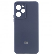 Чохол Silicone Cover Lakshmi Full Camera (AA) with logo для Xiaomi Poco X5 Pro 5G Синій / Midnight blue