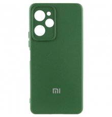 Чохол Silicone Cover Lakshmi Full Camera (AA) with logo для Xiaomi Poco X5 Pro 5G Зелений / Dark green