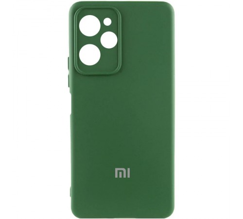 Чохол Silicone Cover Lakshmi Full Camera (AA) with logo для Xiaomi Poco X5 Pro 5G Зелений / Dark green Чохол Silicone Cover Lakshmi Full Camera (AA) with logo для Xiaomi Poco X5 Pro 5G Зелений / Dark green