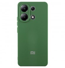 Чохол Silicone Cover Lakshmi Full Camera (AA) with logo для Xiaomi Redmi Note 13 5G Зелений / Dark green