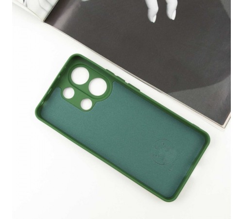Чохол Silicone Cover Lakshmi Full Camera (AA) with logo для Xiaomi Redmi Note 13 5G Зелений / Dark green Чохол Silicone Cover Lakshmi Full Camera (AA) with logo для Xiaomi Redmi Note 13 5G Зелений / Dark green