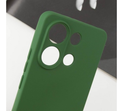 Чохол Silicone Cover Lakshmi Full Camera (AA) with logo для Xiaomi Redmi Note 13 5G Зелений / Dark green Чохол Silicone Cover Lakshmi Full Camera (AA) with logo для Xiaomi Redmi Note 13 5G Зелений / Dark green