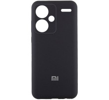 Чохол Silicone Cover Lakshmi Full Camera (AA) with logo для Xiaomi Redmi Note 13 Pro+ Чорний / Black