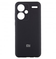 Чохол Silicone Cover Lakshmi Full Camera (AA) with logo для Xiaomi Redmi Note 13 Pro+ Чорний / Black