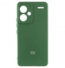 Чохол Silicone Cover Lakshmi Full Camera (AA) with logo для Xiaomi Redmi Note 13 Pro+ Зелений / Dark green