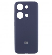 Чохол Silicone Cover Lakshmi Full Camera (AA) with logo для Xiaomi Poco X6 / Note 13 Pro 5G Синій / Midnight blue
