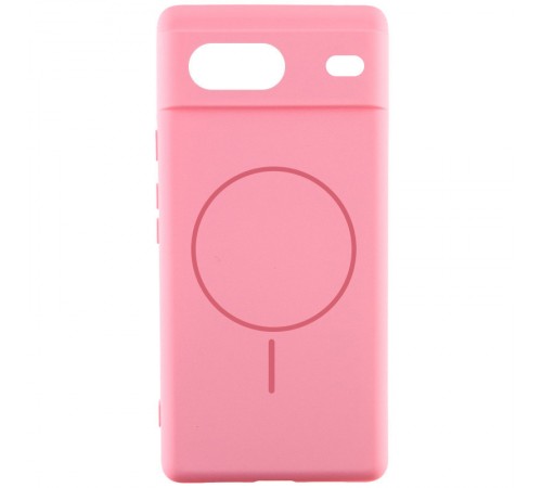 Чохол Silicone Cover Lakshmi Full Camera (AA) with MagFit для Google Pixel 7 Рожевий / Light pink Чохол Silicone Cover Lakshmi Full Camera (AA) with MagFit для Google Pixel 7 Рожевий / Light pink