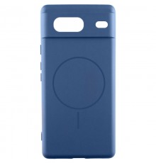 Чохол Silicone Cover Lakshmi Full Camera (AA) with MagFit для Google Pixel 7 Синій / Navy blue