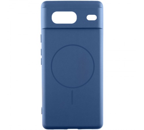 Чохол Silicone Cover Lakshmi Full Camera (AA) with MagFit для Google Pixel 7 Синій / Navy blue Чохол Silicone Cover Lakshmi Full Camera (AA) with MagFit для Google Pixel 7 Синій / Navy blue