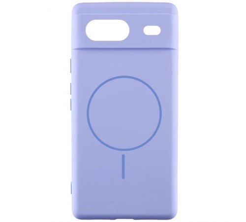 Чохол Silicone Cover Lakshmi Full Camera (AA) with MagFit для Google Pixel 7 Бузковий / Dasheen Чохол Silicone Cover Lakshmi Full Camera (AA) with MagFit для Google Pixel 7 Бузковий / Dasheen