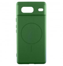 Чохол Silicone Cover Lakshmi Full Camera (AA) with MagFit для Google Pixel 7 Зелений / Dark green