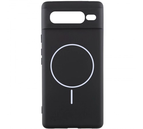 Чохол Silicone Cover Lakshmi Full Camera (AA) with MagFit для Google Pixel 7 Pro Чорний / Black Чохол Silicone Cover Lakshmi Full Camera (AA) with MagFit для Google Pixel 7 Pro Чорний / Black