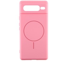 Чохол Silicone Cover Lakshmi Full Camera (AA) with MagFit для Google Pixel 7 Pro Рожевий / Light pink