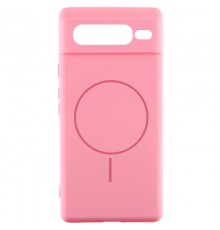 Чохол Silicone Cover Lakshmi Full Camera (AA) with MagFit для Google Pixel 7 Pro Рожевий / Light pink