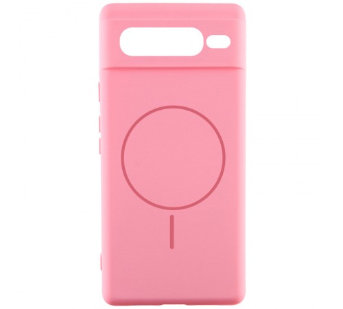Чохол Silicone Cover Lakshmi Full Camera (AA) with MagFit для Google Pixel 7 Pro Рожевий / Light pink Чохол Silicone Cover Lakshmi Full Camera (AA) with MagFit для Google Pixel 7 Pro Рожевий / Light pink