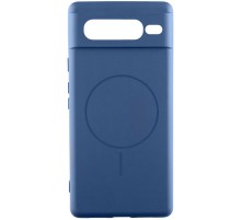 Чохол Silicone Cover Lakshmi Full Camera (AA) with MagFit для Google Pixel 7 Pro Синій / Navy blue