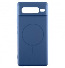 Чохол Silicone Cover Lakshmi Full Camera (AA) with MagFit для Google Pixel 7 Pro Синій / Navy blue