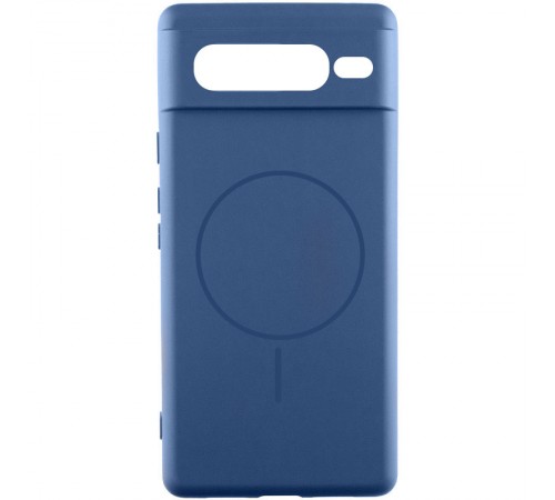 Чохол Silicone Cover Lakshmi Full Camera (AA) with MagFit для Google Pixel 7 Pro Синій / Navy blue Чохол Silicone Cover Lakshmi Full Camera (AA) with MagFit для Google Pixel 7 Pro Синій / Navy blue
