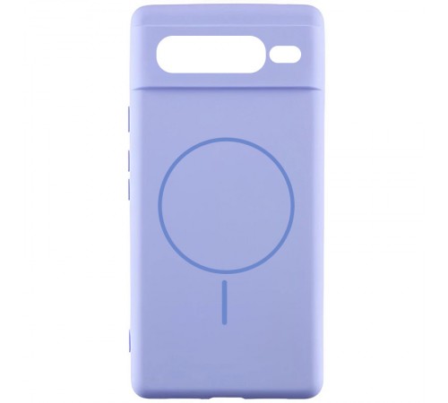 Чохол Silicone Cover Lakshmi Full Camera (AA) with MagFit для Google Pixel 7 Pro Бузковий / Dasheen Чохол Silicone Cover Lakshmi Full Camera (AA) with MagFit для Google Pixel 7 Pro Бузковий / Dasheen