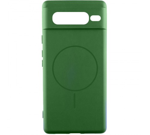Чохол Silicone Cover Lakshmi Full Camera (AA) with MagFit для Google Pixel 7 Pro Зелений / Dark green Чохол Silicone Cover Lakshmi Full Camera (AA) with MagFit для Google Pixel 7 Pro Зелений / Dark green