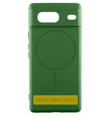 Чохол Silicone Cover Lakshmi Full Camera (AA) with Magnetic Fit для Google Pixel 8a Зелений / Dark green