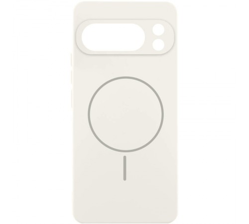 Чохол Silicone Cover Lakshmi Full Camera (AA) with MagFit для Google Pixel 9 Pro XL Білий / White Чохол Silicone Cover Lakshmi Full Camera (AA) with MagFit для Google Pixel 9 Pro XL Білий / White
