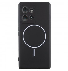 Чохол Silicone Cover Lakshmi Full Camera (AA) with MagFit для Motorola Edge 50 Чорний / Black