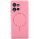 Чохол Silicone Cover Lakshmi Full Camera (AA) with MagFit для Motorola Edge 50 Рожевий / Light pink