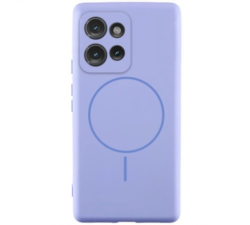 Чохол Silicone Cover Lakshmi Full Camera (AA) with MagFit для Motorola Edge 50 Бузковий / Dasheen Чохол Silicone Cover Lakshmi Full Camera (AA) with MagFit для Motorola Edge 50 Бузковий / Dasheen