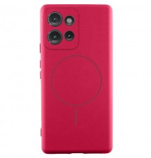 Чохол Silicone Cover Lakshmi Full Camera (AA) with MagFit для Motorola Edge 50 Neo Червоний / Rose Red