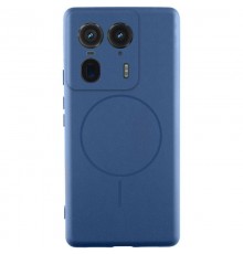 Чохол Silicone Cover Lakshmi Full Camera (AA) with MagFit для Motorola Edge 50 Ultra Синій / Navy blue