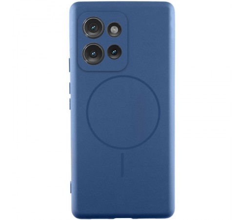Чохол Silicone Cover Lakshmi Full Camera (AA) with MagFit для Motorola Moto G75 5G Синій / Navy blue Чохол Silicone Cover Lakshmi Full Camera (AA) with MagFit для Motorola Moto G75 5G Синій / Navy blue