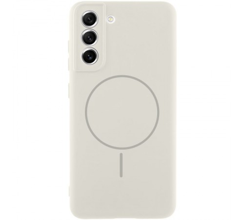 Чохол Silicone Cover Lakshmi Full Camera (AA) with MagFit для Samsung Galaxy S21 FE Білий / White Чохол Silicone Cover Lakshmi Full Camera (AA) with MagFit для Samsung Galaxy S21 FE Білий / White