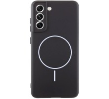 Чохол Silicone Cover Lakshmi Full Camera (AA) with MagFit для Samsung Galaxy S21 FE Чорний / Black