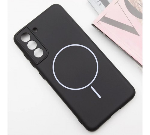 Чохол Silicone Cover Lakshmi Full Camera (AA) with MagFit для Samsung Galaxy S21 FE Чорний / Black Чохол Silicone Cover Lakshmi Full Camera (AA) with MagFit для Samsung Galaxy S21 FE Чорний / Black