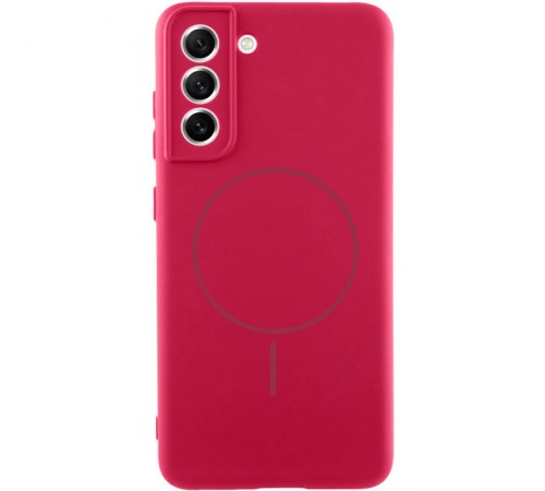 Чохол Silicone Cover Lakshmi Full Camera (AA) with MagFit для Samsung Galaxy S21 FE Червоний / Rose Red Чохол Silicone Cover Lakshmi Full Camera (AA) with MagFit для Samsung Galaxy S21 FE Червоний / Rose Red
