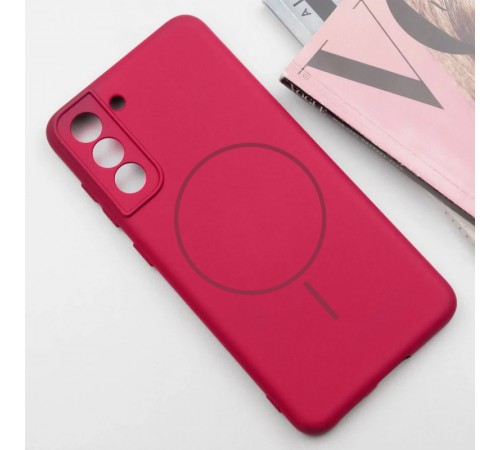 Чохол Silicone Cover Lakshmi Full Camera (AA) with MagFit для Samsung Galaxy S21 FE Червоний / Rose Red Чохол Silicone Cover Lakshmi Full Camera (AA) with MagFit для Samsung Galaxy S21 FE Червоний / Rose Red