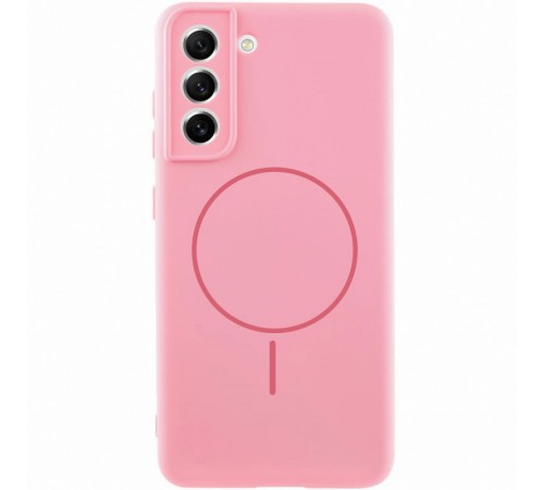 Чохол Silicone Cover Lakshmi Full Camera (AA) with MagFit для Samsung Galaxy S21 FE Рожевий / Light pink Чохол Silicone Cover Lakshmi Full Camera (AA) with MagFit для Samsung Galaxy S21 FE Рожевий / Light pink