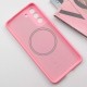 Чохол Silicone Cover Lakshmi Full Camera (AA) with MagFit для Samsung Galaxy S21 FE Рожевий / Light pink