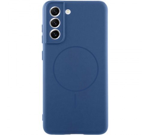 Чохол Silicone Cover Lakshmi Full Camera (AA) with MagFit для Samsung Galaxy S21 FE Синій / Navy blue Чохол Silicone Cover Lakshmi Full Camera (AA) with MagFit для Samsung Galaxy S21 FE Синій / Navy blue