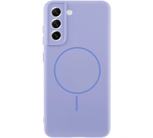 Чохол Silicone Cover Lakshmi Full Camera (AA) with MagFit для Samsung Galaxy S21 FE Бузковий / Dasheen Чохол Silicone Cover Lakshmi Full Camera (AA) with MagFit для Samsung Galaxy S21 FE Бузковий / Dasheen