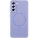 Чохол Silicone Cover Lakshmi Full Camera (AA) with MagFit для Samsung Galaxy S21 FE Бузковий / Dasheen