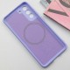 Чохол Silicone Cover Lakshmi Full Camera (AA) with MagFit для Samsung Galaxy S21 FE Бузковий / Dasheen